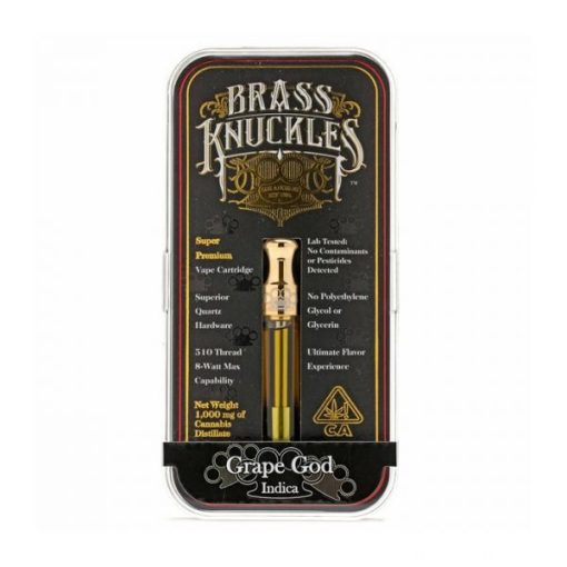 brass knuckles thc vape cartridge